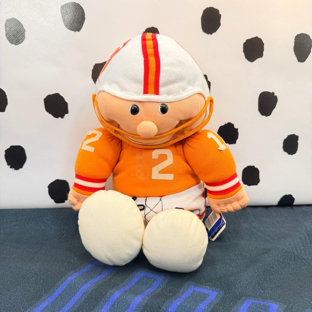 Vtg Kamar Tampa Bay Buccaneers NFL Football Player Plush Doll 12" Bucco Bruce 12
